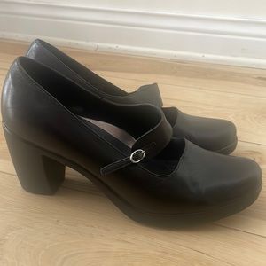 Dansko Tara Leather Chunky Mary Janes Size 42 US 11.5 / 12